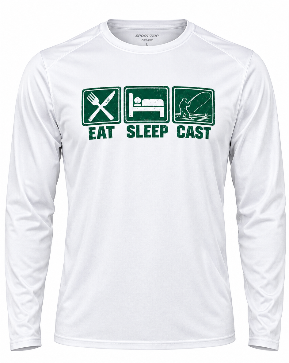 Eat Sleep Fish Performance Dry Fit