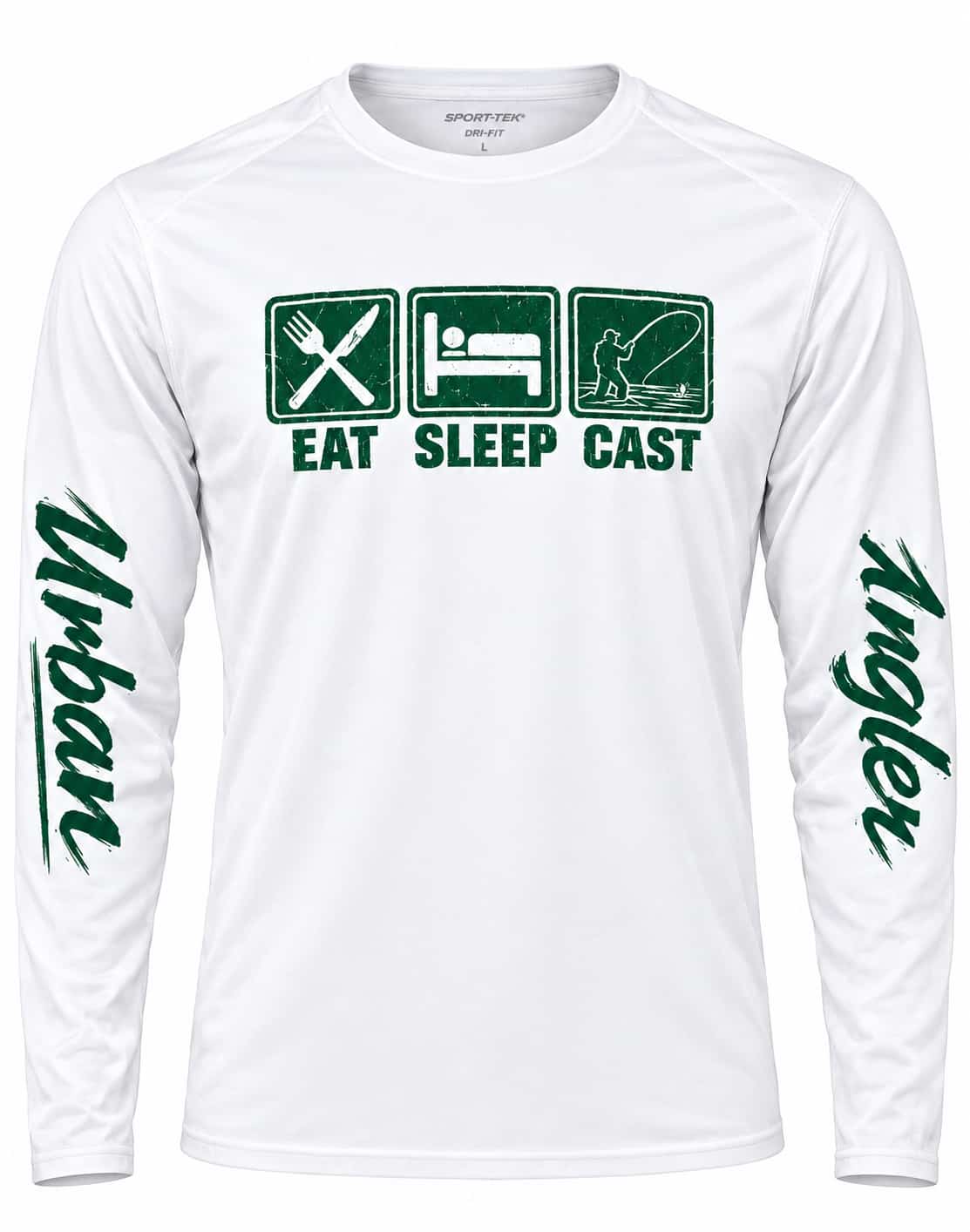 EAT, SLEEP, CAST Printed Long Sleeve with logo on sleeve